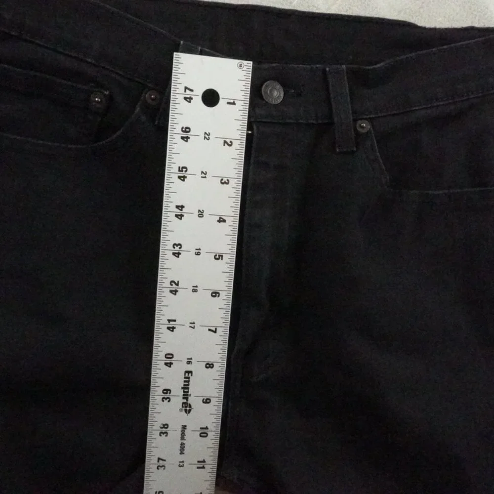 Levi's 505 Classic Straight Leg Jean Mens 33x34 Black Denim